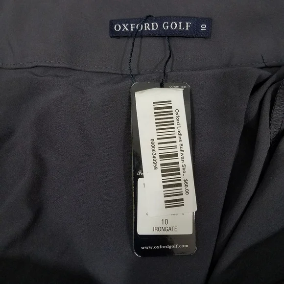 Oxford Golf Irongate Gray Skort 10 NWT - Picture 3 of 9